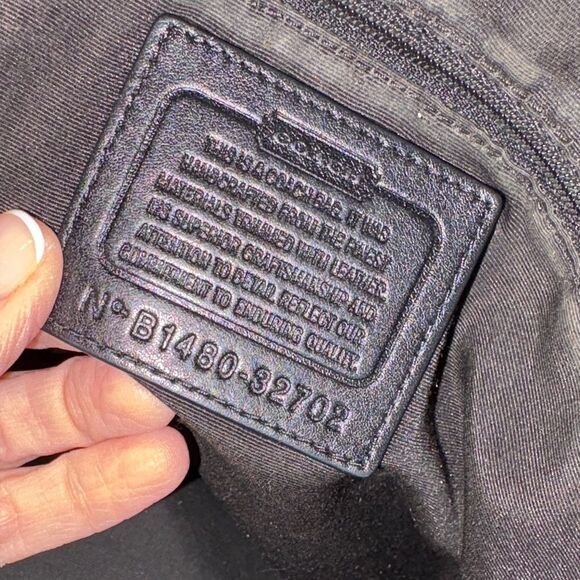 Coach Bag Purse Handbag Signature Logo Drawstring Carryall Tote Shoulder Bag - Picture 15 of 16